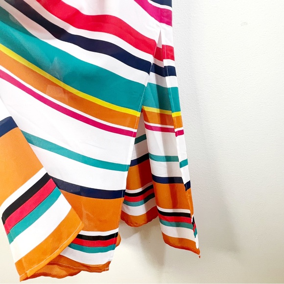 LILA ROSE Women's Maxi Dress Striped Size 8 Sleeveless Multicolor - Picture 4 of 7